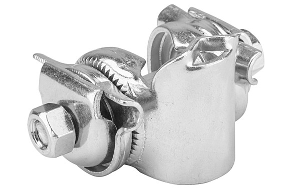 Замок седла ф22мм Хром